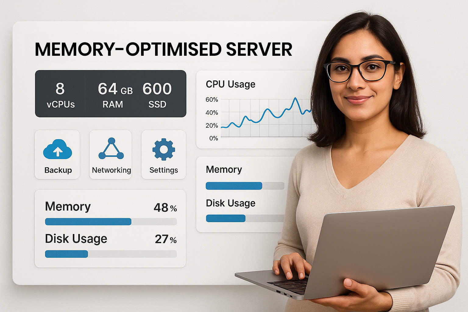 Host4India Memory-Optimised Cloud Server banner